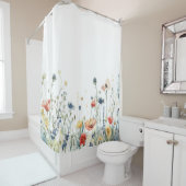 Levendige Wildflower Douchegordijn (In situ)