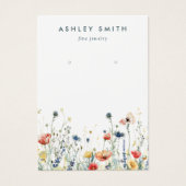 Levendige Wildflower Earring Display Kaart (Voorkant)