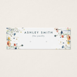 Levendige Wildflower Earring Display Kaart
