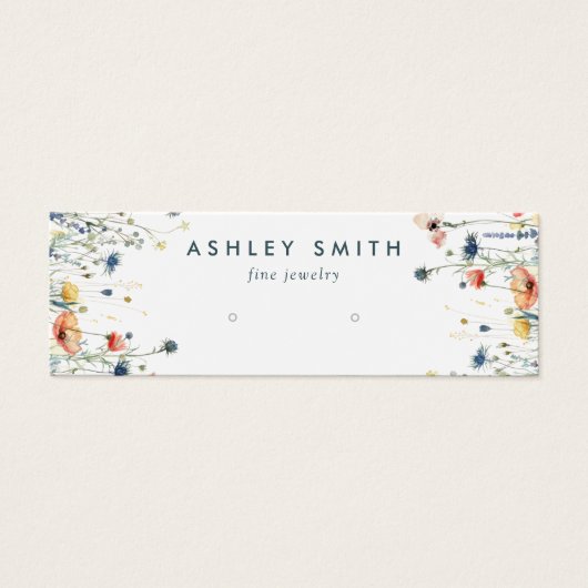 Levendige Wildflower Earring Display Kaart (Voorkant)