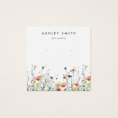 Levendige Wildflower Earring Display Kaart (Voorkant)