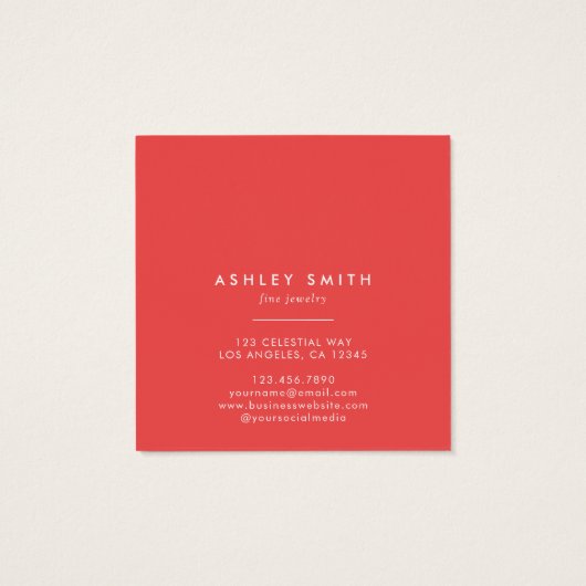 Levendige Wildflower Earring Display Kaart (Achterkant)