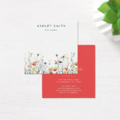 Levendige Wildflower Earring Display Kaart (Bureau)