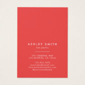 Levendige Wildflower Earring Ketting Display Kaart (Achterkant)