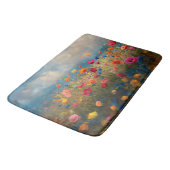 Levendige Wildflower Impressionist Badmat (Gekanteld)