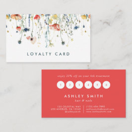 Levendige Wildflower Klantenkaartje