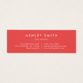 Levendige Wildflower Multiple Earring Display Kaar Mini Visitekaartjes (Achterkant)