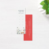 Levendige Wildflower Multiple Earring Display Kaar Mini Visitekaartjes (Bureau)