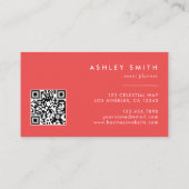Levendige Wildflower QR-code Visitekaartje (Achterkant)