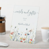 Levendige Wildflower trouwkaarten en geschenken Reclamebord Met Voetstuk (Insitu)