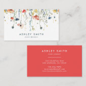 Levendige Wildflower Visitekaartje (Voorkant / Achterkant)