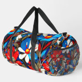 Levendige Wildflowers Grote Duffel Bag Plunjezak (Rechterhoek)