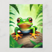 Levendige Wildlife Frog Briefkaart (Voorkant)