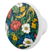 Levendige William Morris Art Nouveau Floral Keramische Knop (Rechts)