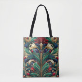 Levendige William Morris geïnspireerde Canvas tas (Voorkant)