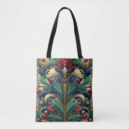 Levendige William Morris geïnspireerde Canvas tas