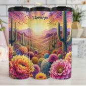 Levendige woestijn Sunset Bloom Thermosbeker