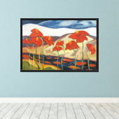Levendige woestijnbloei canvas afdruk (Insitu (Houten vloer))