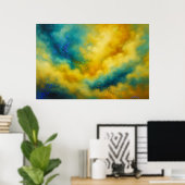 Levendige wolken en kleuren poster (Thuiskantoor)