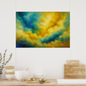 Levendige wolken en kleuren poster (Keuken)