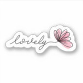 Levendige Word Flower-laptop | Afgesneden Sticker (Voorkant)