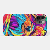 Levendige Yorkie Pop Art Case-Mate iPhone Case (Achterkant (horizontaal))