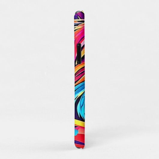 Levendige Yorkie Pop Art Case-Mate iPhone Case (Achterkant/rechts)