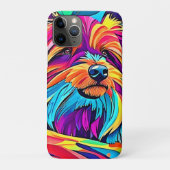 Levendige Yorkie Pop Art Case-Mate iPhone Case (Achterkant)