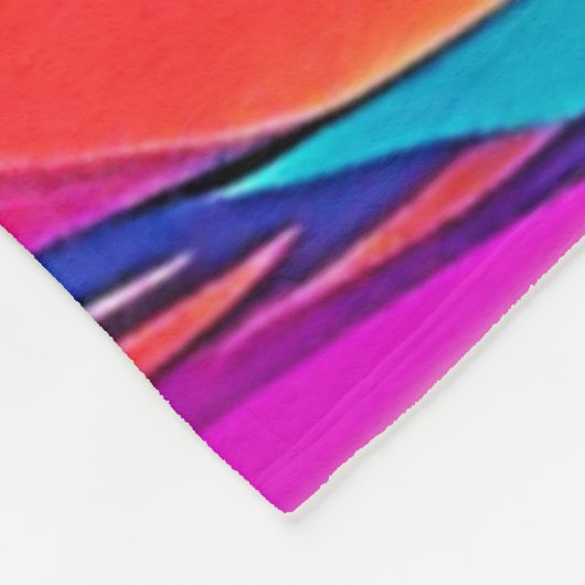 Levendige Yorkie Pop Art Fleece Deken (Hoek)