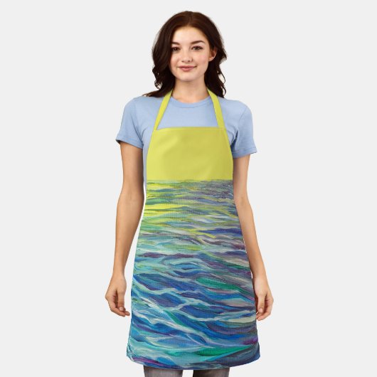Levendige Zeeen Schort (Gedragen)