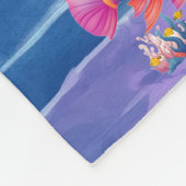 LEVENDIGE ZEEMEERMIN, DINOSAURUS, ZEE WEZENS FLEECE DEKEN (Hoek)