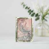 Levendige  zeemeermin/Siren-ailor Visitekaartje (Staand voorkant)