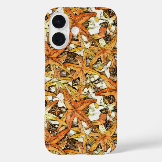 Levendige Zeester Abstracte Patroonontwerp Case-Mate iPhone Case (Achterkant)
