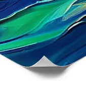 Levendige zeilboottocht door kleurrijke zonsonderg poster (Hoek)