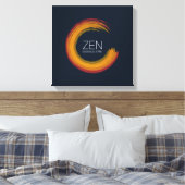 Levendige Zen Canvas Print (Insitu (Slaapkamer))