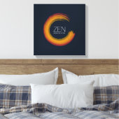 Levendige Zen Canvas Print (Insitu (Slaapkamer))