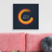Levendige Zen Canvas Print (Insitu (Woonkamer))