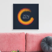 Levendige Zen Canvasprint Canvas Afdruk (Insitu (Woonkamer))