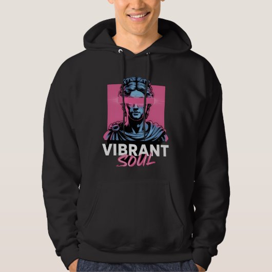 LEVENDIGE ZIEL | Esthetische Vaporwave Grieks beel Hoodie (Voorkant)