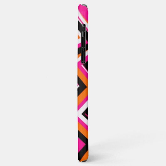 Levendige Zigzag Patroon Telefoonhoes Case-Mate iPhone Case (Achterkant/links)