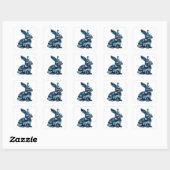 Levendige Zilveren Abstracte Label Ontwerp (Vel)