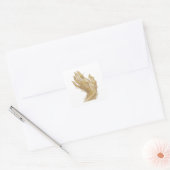 Levendige Zilveren Gouden Handen Sticker Afdruk (Envelop)