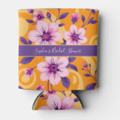 Levendige zomer bloemen-dopamine stijl blikjeskoeler (Voorkant)