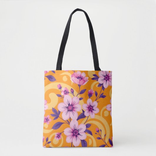 Levendige zomer Floral-Dopamine Style- Tote Bag (Voorkant)