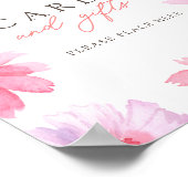 Levendige zomer Kaarten & geschenken Baby shower t Poster (Hoek)