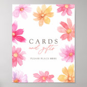 Levendige zomer Kaarten & geschenken Baby shower t Poster (Voorkant)