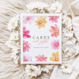 Levendige zomer Kaarten & geschenken Baby shower t Poster