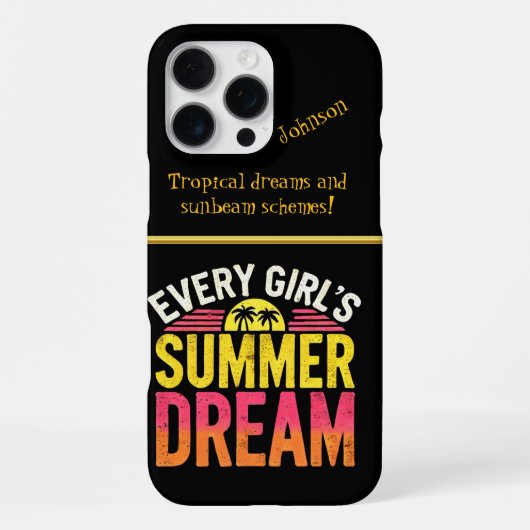 Levendige Zomer Statement  iPhone Hoesje (Achterkant)