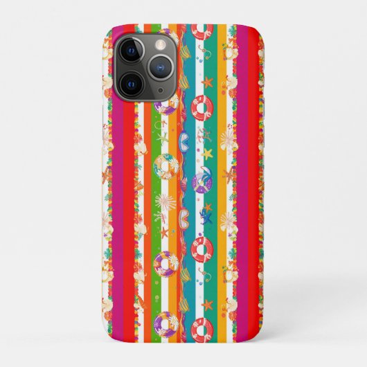 Levendige zomer strand thema ontwerp Case-Mate iPhone case (Achterkant)