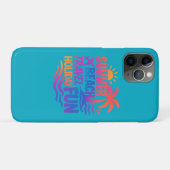 Levendige zomer typografie collage met grafische f Case-Mate iPhone case (Achterkant (horizontaal))
